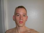 Trent shirtless with short hair