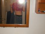 Trent with jeans in the mirror