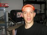 Trent wearing a SF Giants visor hat