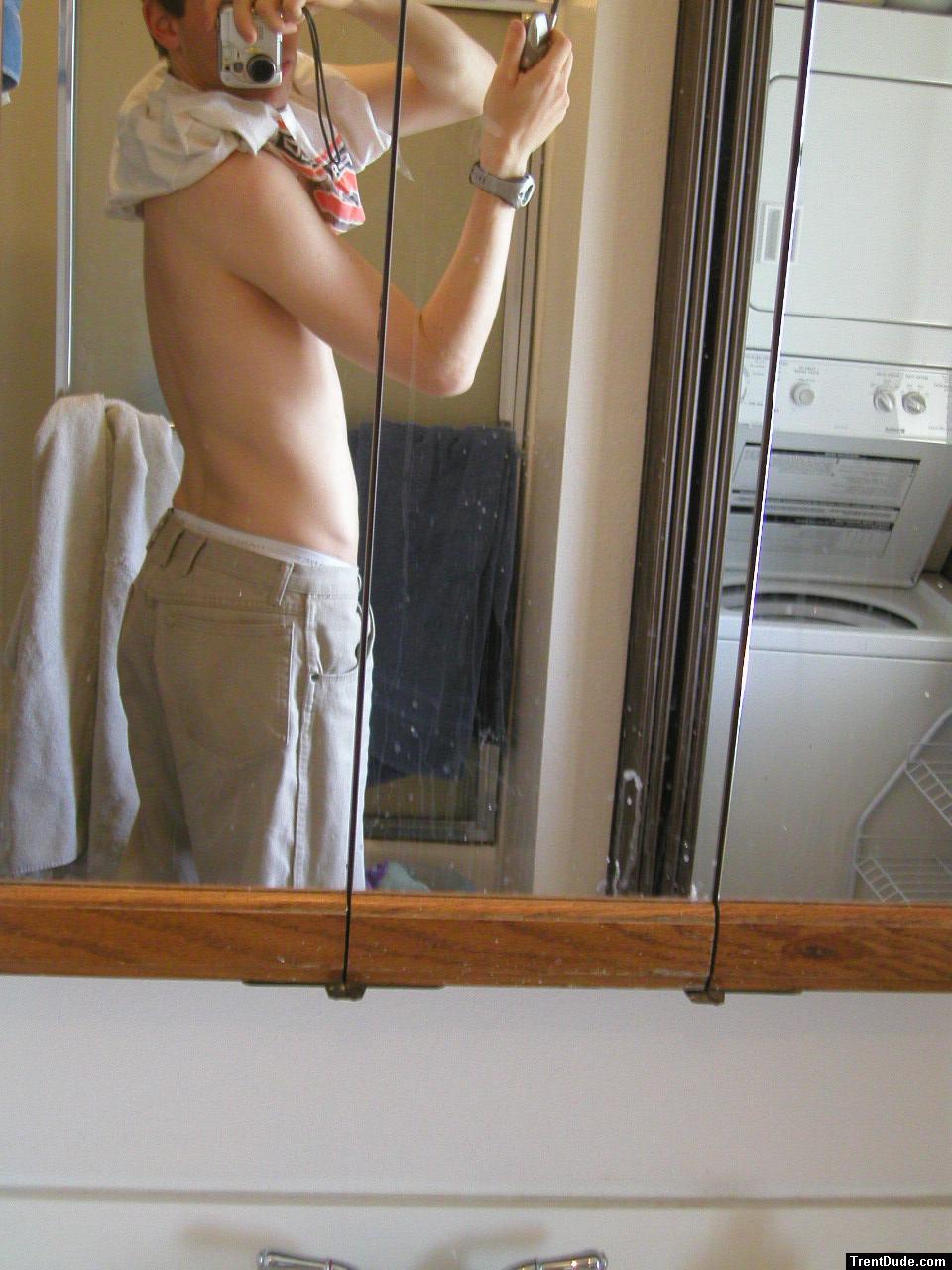 Tan Wrangler jeans