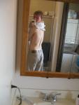 Tan Wrangler jeans