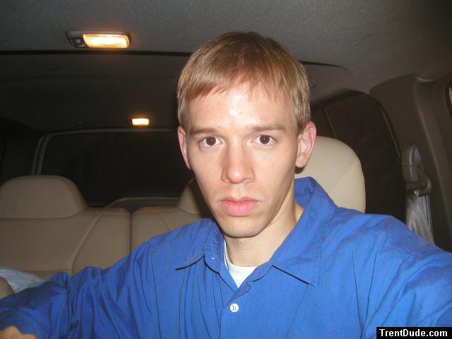 Trent in a blue shirt