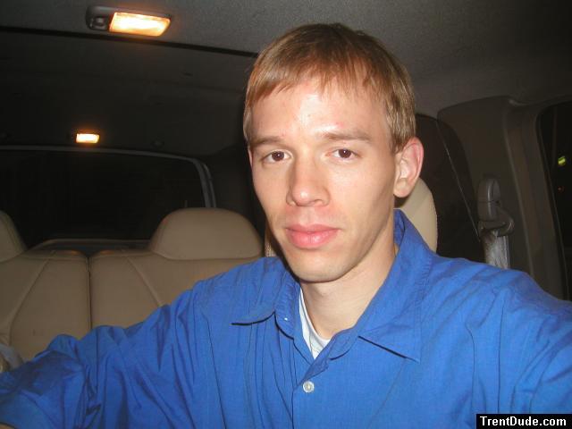 Trent in a blue shirt