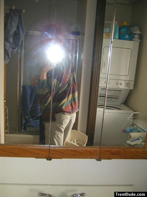 Striped shirt, small butt