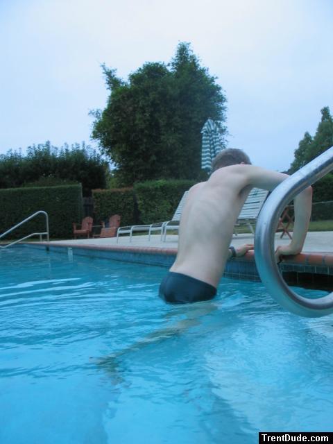 Green Nike speedo (rear)