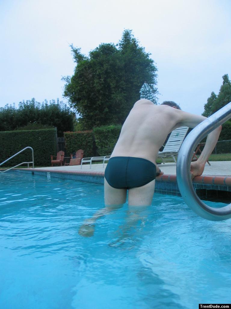 Green Nike speedo (rear)