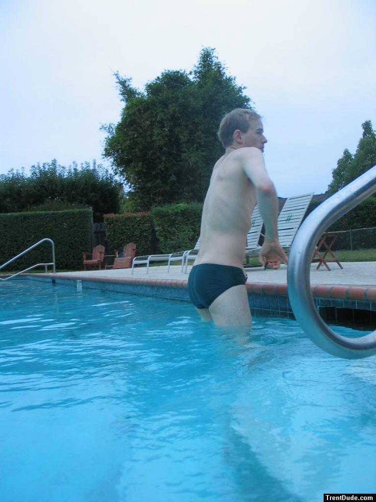 Green Nike speedo (rear)