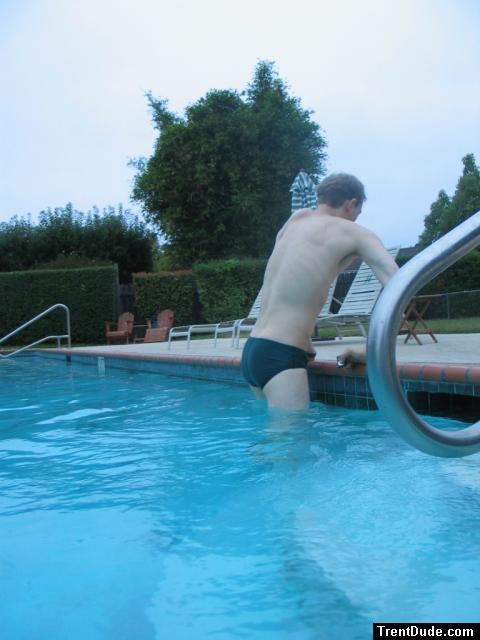 Green Nike speedo (rear)