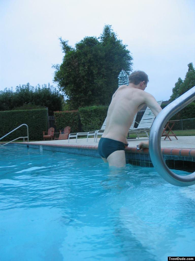 Green Nike speedo (rear)