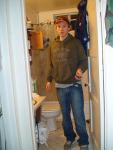 Trent wearing an Amersterdam sweat shirt