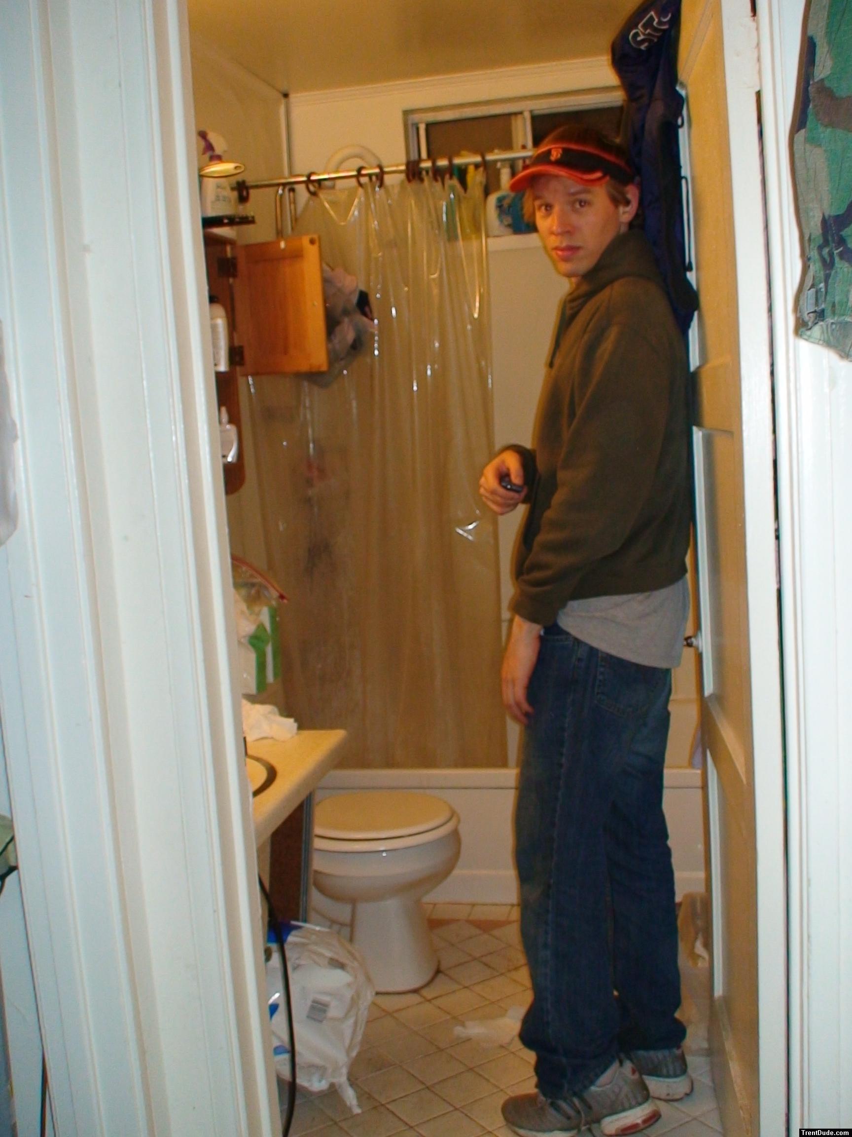 Trent wearing an Amersterdam sweat shirt