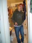 Trent wearing an Amersterdam sweat shirt