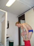Wearing two swim suits?