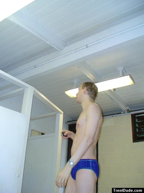 Speedo Fastskin swim brief - in the locker room