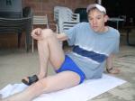 Nike swim brief (leg stretches)