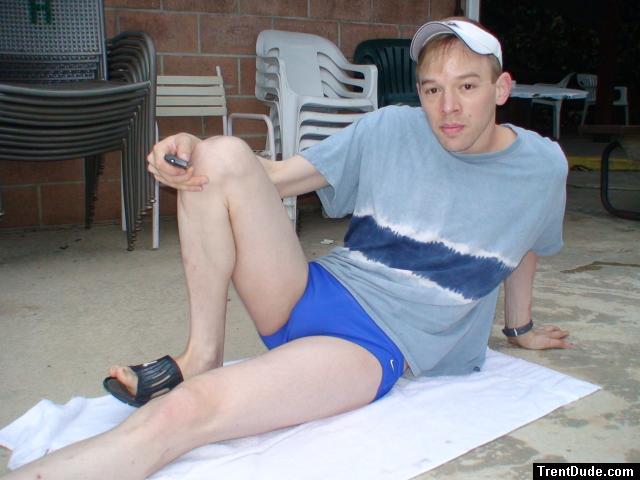 Nike swim brief (leg stretches)