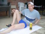 Nike swim brief (leg stretches)