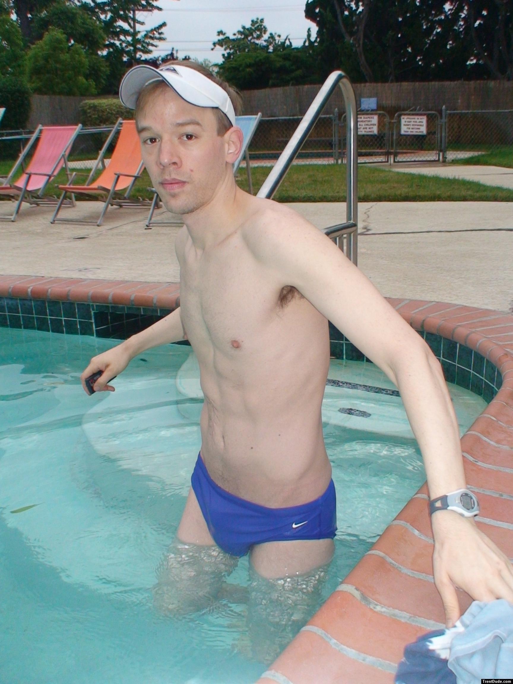 swimmer wearing a Nike swim brief