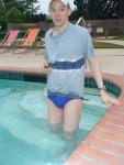 swimmer wearing a Nike swim brief