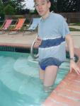swimmer wearing a Nike swim brief