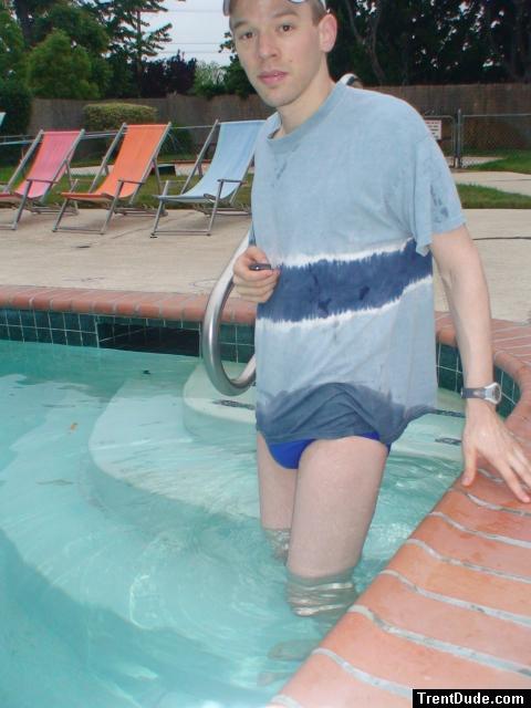 swimmer wearing a Nike swim brief