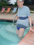swimmer wearing a Nike swim brief