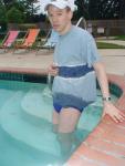 swimmer wearing a Nike swim brief