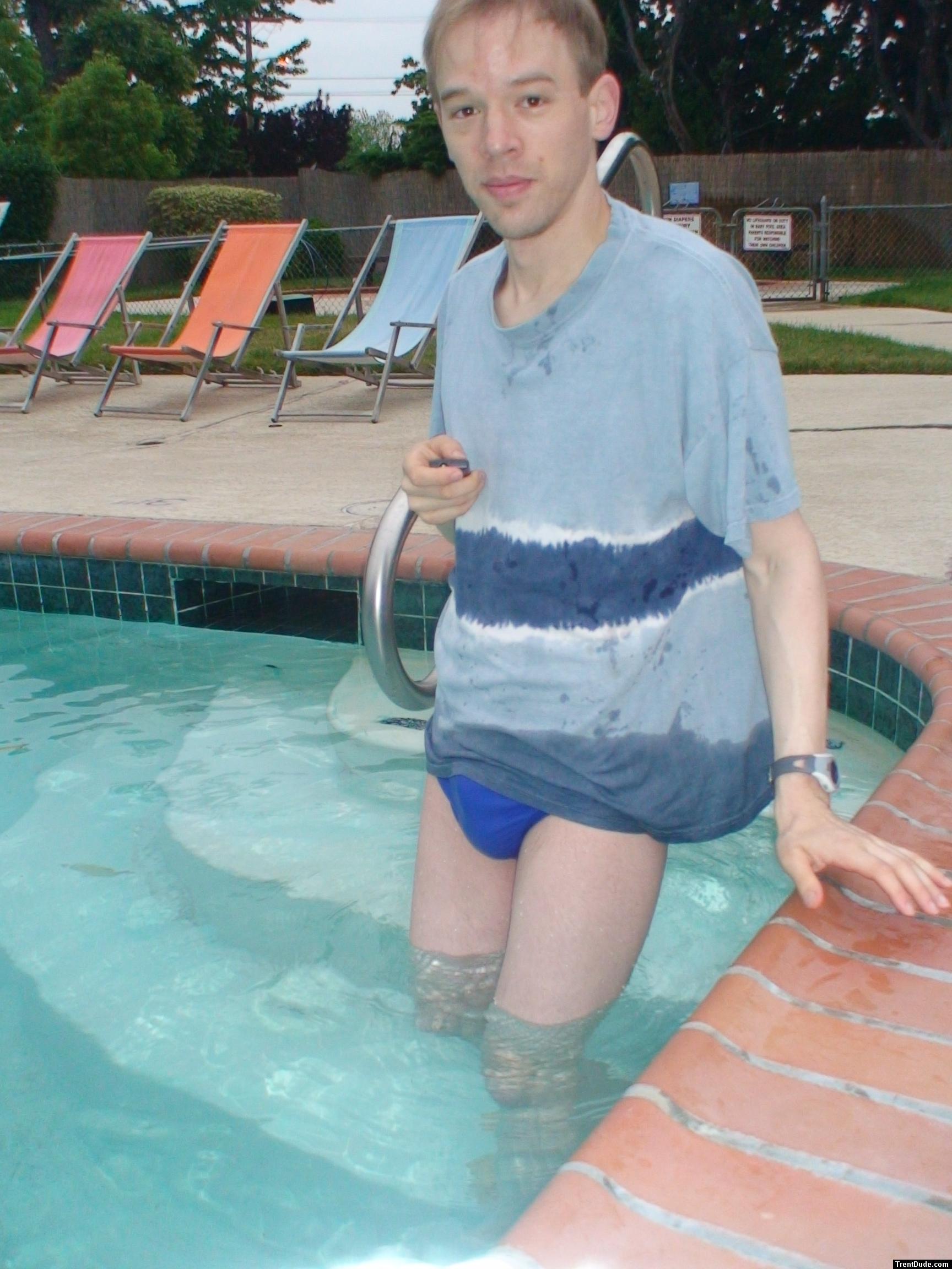 swimmer wearing a Nike swim brief