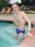swimmer wearing a Nike swim brief!