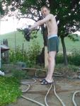 Building up his back and shoulders