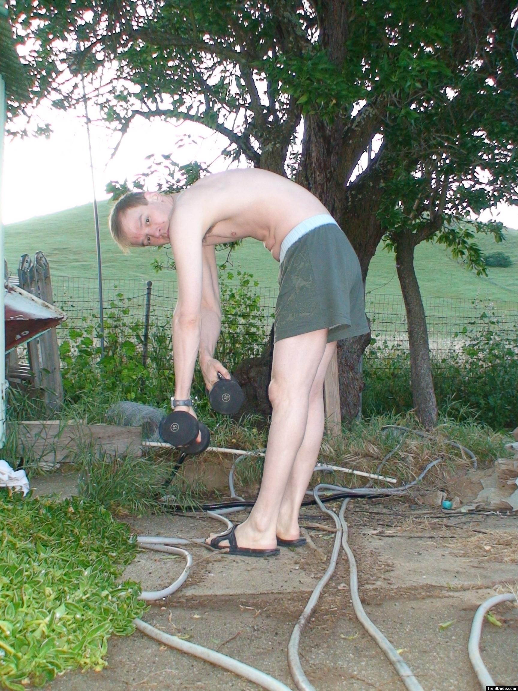 Exercising back muscles