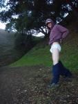 Birdwatching in Jockey Pico white underwear and sweats