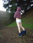 Birdwatching in Jockey Pico white underwear and sweats