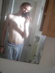 Grey Sweat Pants- shirtless