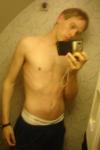 Should he walk out in the cabin like this?