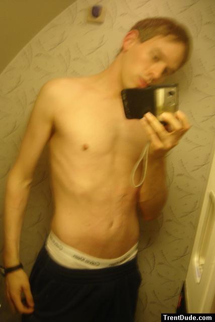 Should he walk out in the cabin like this?