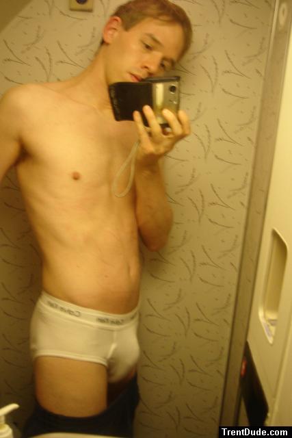 Hoping the pretty flight attendant finds me in here