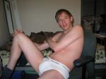 a dude wearing Calvin Klein briefs