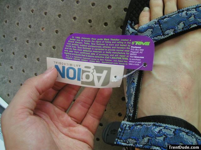 Feet, veins, long toe nails and some new slippers