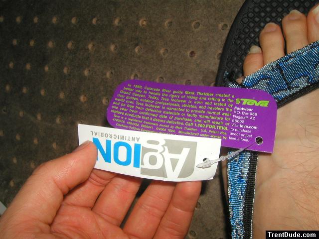 Feet, veins, long toe nails and some new slippers