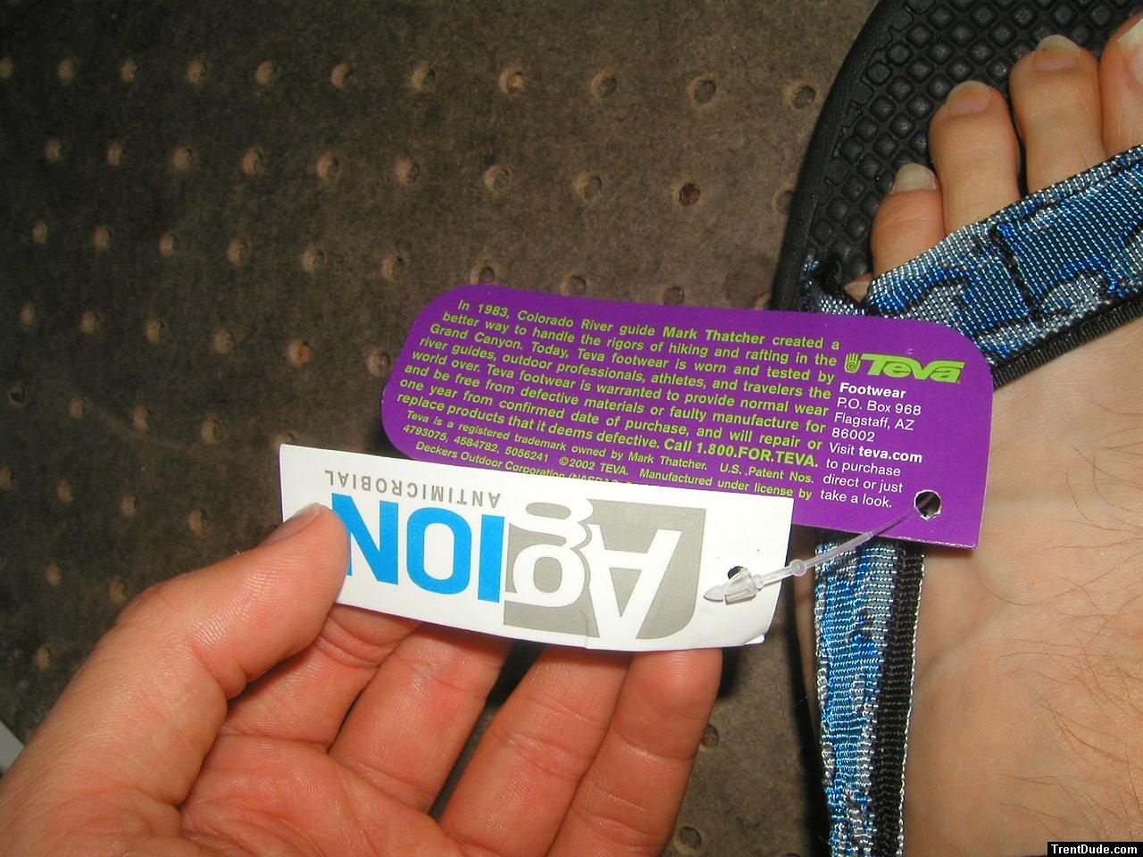 Feet, veins, long toe nails and some new slippers