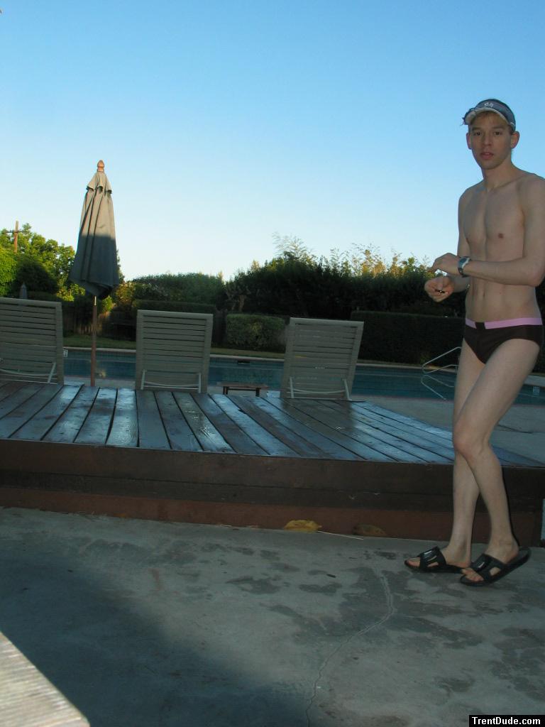 He scared all the people out of the pool