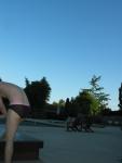 stretching