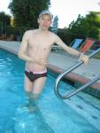 swimmer in Ami Sanzuri swim brief (speedo)