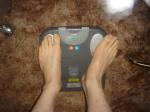 Feet on scales
