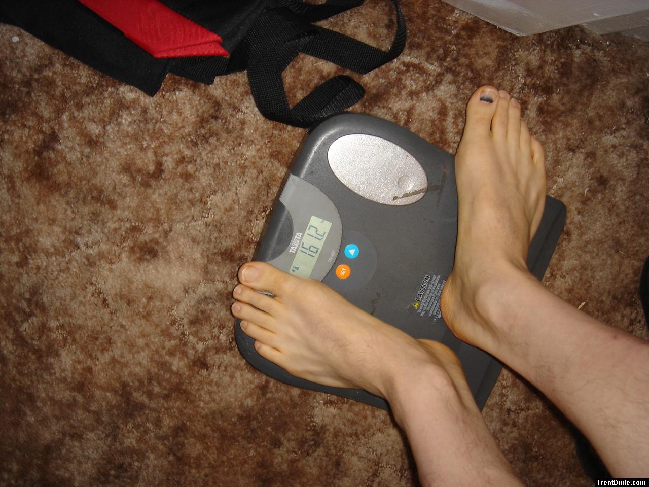 sideways with a bad toe