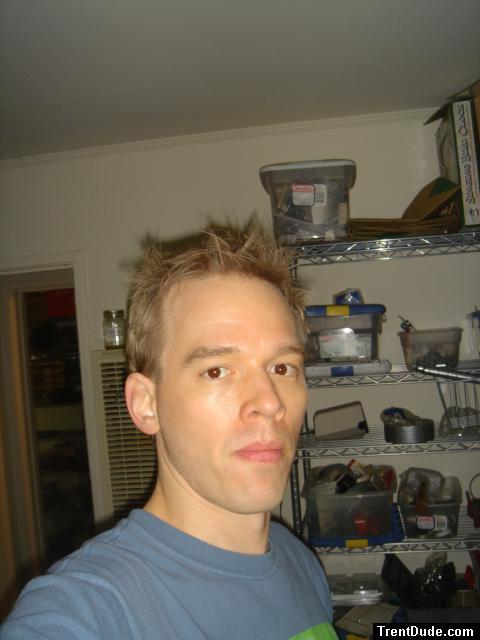 Trent with spikey hair