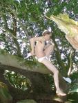 White Jockey Bikini brief underwear in a tree (best)