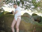Trying not to get moss on the underwear