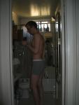 Grey boxer briefs